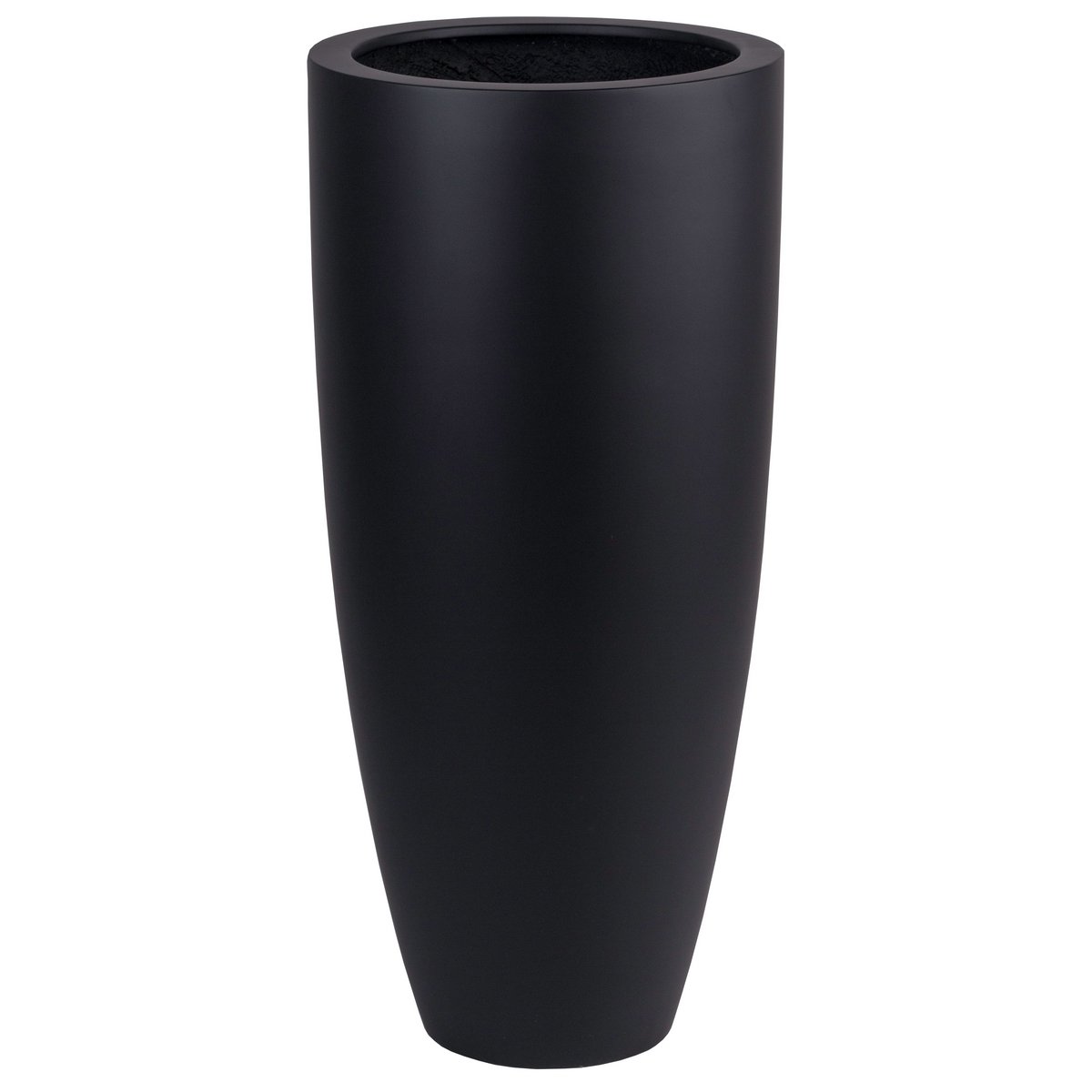 Kentucky black plantenpot Ø36,5/47 x H80/100 cm, vorstbestendig, lichtgewicht en handgemaakt voor binnen en buiten