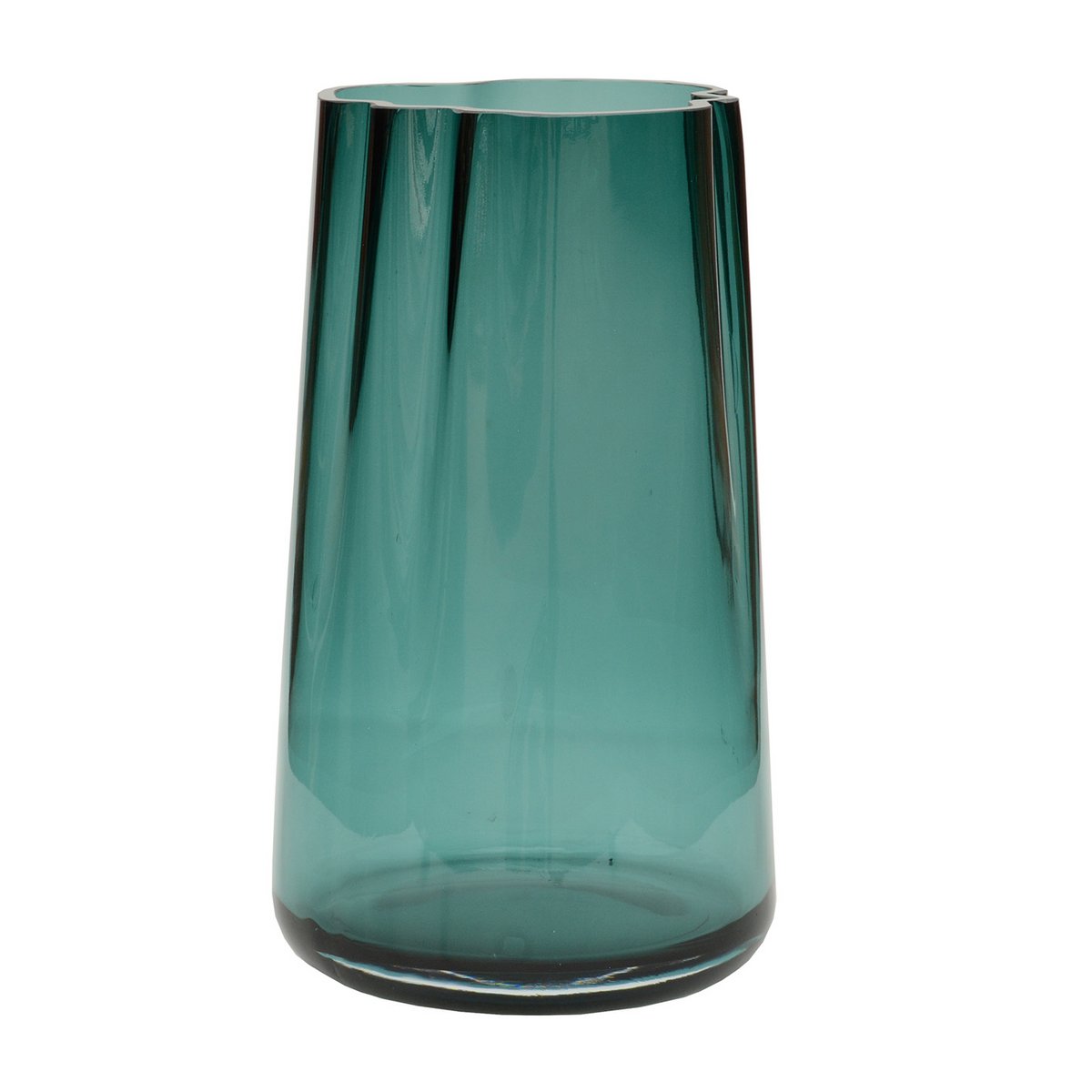 Parana Ocean Blue Vaas – Mondgeblazen Glazen Vaas Ø20 x H35 cm – Decoratief & Functioneel Design in Fris Blauw