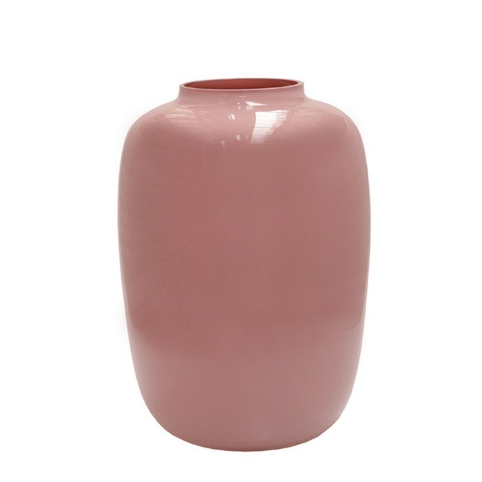 Artic pastel pink vaas – Mondgeblazen glazen vaas in zachtroze | Uniek design van Vase The World | Voor bloemen en interieurdecoratie