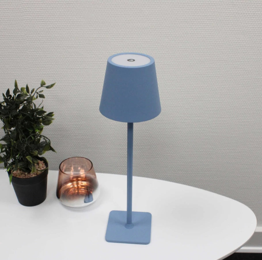Lampada da tavolo LED portatile con funzione dimmerabile e batteria ricaricabile – ideale per interno ed esterno