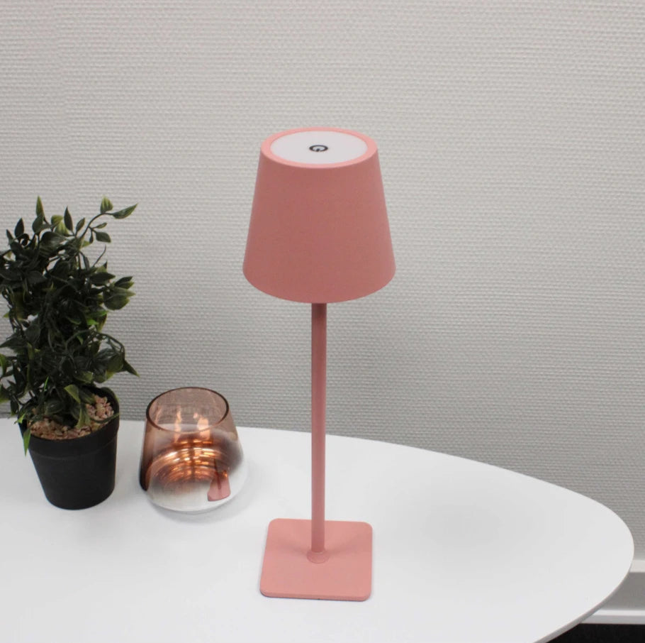 Lampada da tavolo LED portatile con funzione dimmerabile e batteria ricaricabile – ideale per interno ed esterno
